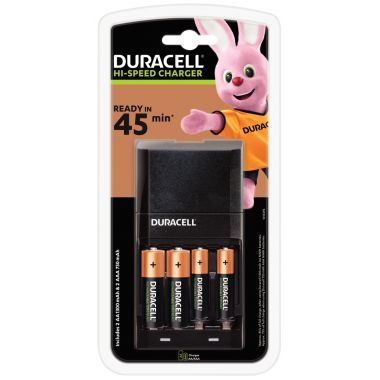 Chargeur CEF27 DURACELL + 2accus AA et 2 accus AAA