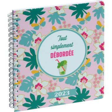 Agenda semainier chaque chose en son temps 15x17cm