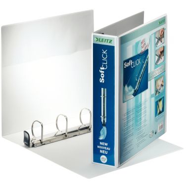 Classeur personnalisable SOFT CLIC blanc diamètre 40 dos 72 mm capacité : 380 feuilles