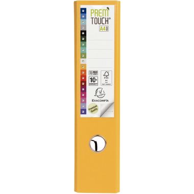 Classeur à levier PREM'TOUCH format A4+, dos 8 cm, jaune