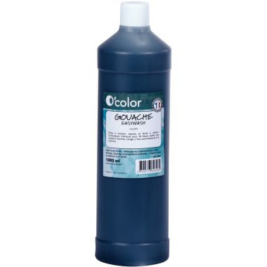 Flacon 1 L de gouache liquide économique O'COLOR noir