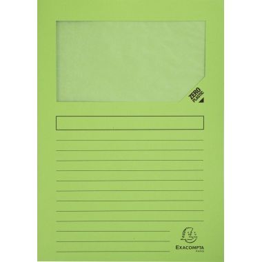 Paquet de 100 pochettes coin papier FOREVER 130g, vert tilleul