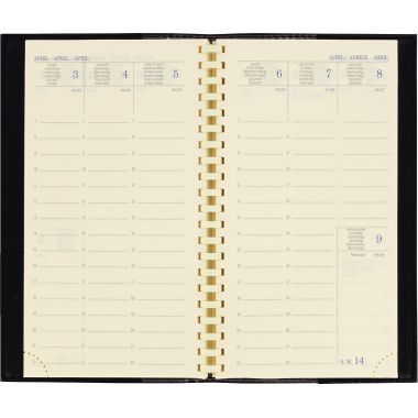 Agenda de poche Vérone 9x16cm noir