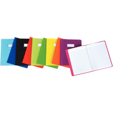 Paquet de 10 protèges-cahier épaisseur 21/100ème 17x22 cm PVC coloris violet