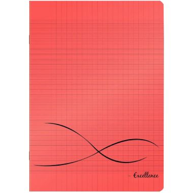 Cahier polypro rouge 96 p - 21x29 cm - EXCELLENCE