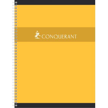 Cahier à reliure intégrale 180 pages CONQUERANT, format 24x32 cm, seyès, papier 70g