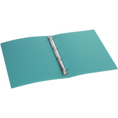 Classeur 4 anneaux en polypropylène opaque, format A4, dos 2,5 cm, vert clair