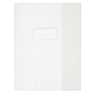 Paquet de 10 protèges-cahier épaisseur 21/100ème 17x22cm PVC cristal incolore