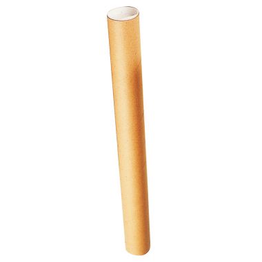 Tube en carton diamètre 6cm longueur 83cm avec 2 embouts