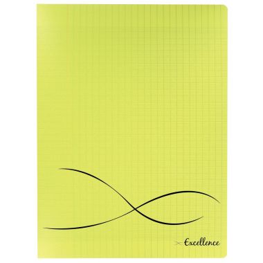 Cahier polypro jaune 96 p - 24x32cm - EXCELLENCE