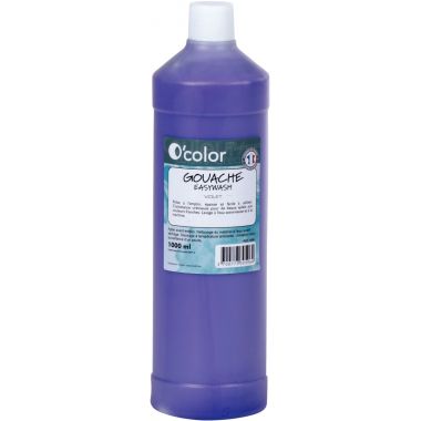 Flacon 1 L de gouache liquide économique O'COLOR coloris violet