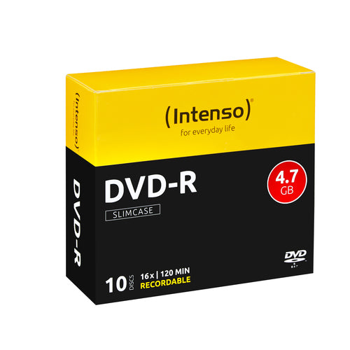 Paquet de 10  DVD-R Intenso 4,7 Go 16X