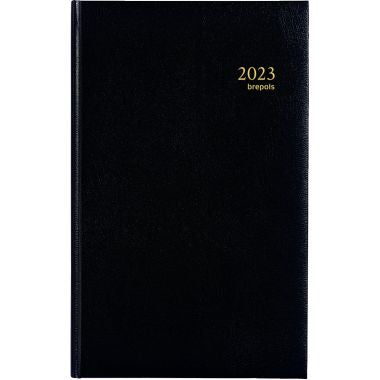 Agenda banquier large 2 volumes noir