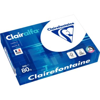 Ramette de 500 feuilles format A3 80g blanc CLAIRALFA