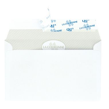 Paquet de 50 enveloppes blanches 90x140mm 110g pour cartes de visite