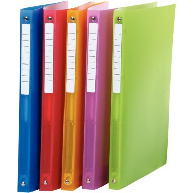 Classeur 4 anneaux en polypropylène COLOR FRESH, format A4, dos 2 cm, coloris assortis