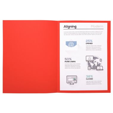 Paquet de 100 chemises 170g FOREVER format 24x32 cm, rouge