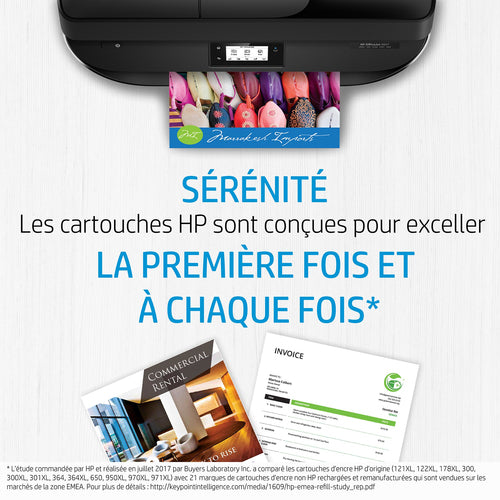 HP 304XL cartouche d'encre trois couleurs grande capacité authentique (N9K07AE)