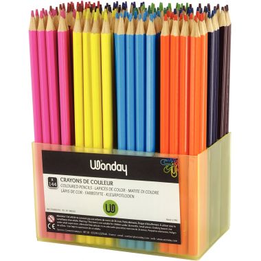 Classpack de 144 crayons de couleur standard assortis