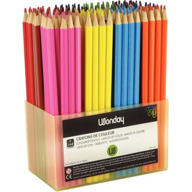 Classpack de 144 crayons de couleur standard assortis