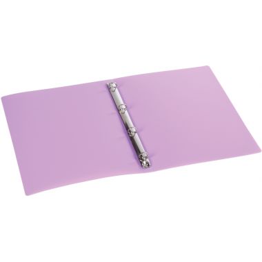 Classeur 4 anneaux en polypropylène opaque, format A4, dos 2,5 cm, violet