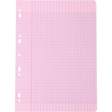 Etui de 100 feuillets mobiles, format A4, séyès, papier 90g, 4 coloris assortis