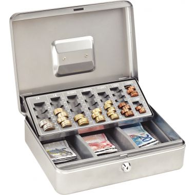 Coffret caisse et monnayeur argent