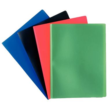 Carton de 25 protège-documents en polypropylène 20 vues, coloris assortis