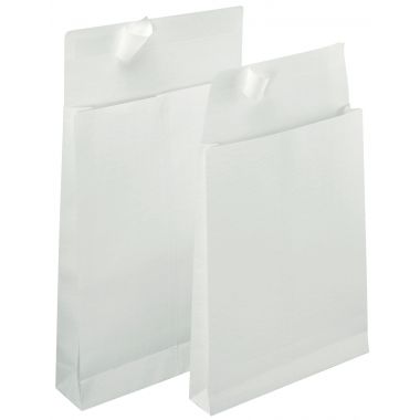 Paquet de 50 pochettes kraft armé blanches 3 soufflets armé 230x320 120g/m² bande de protection