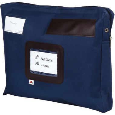 Pochette caisse 320x420mm soufflet 50mm bleue