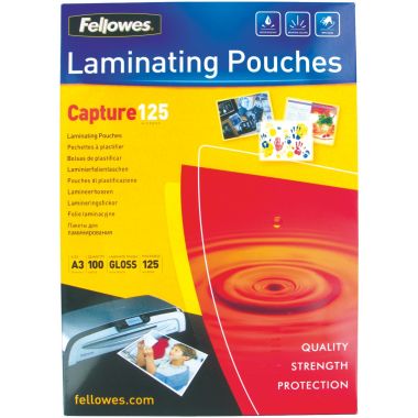 Boite de 100 pochettes à plastifier format 303x426mm pour document A3 ép 125µ