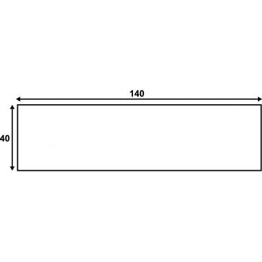 Boîte de 1000 étiquettes d'affranchissement 140x40mm - 1 pose