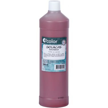 Flacon 1 L de gouache liquide économique O'COLOR coloris marron