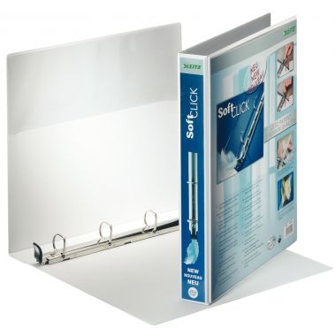 Classeur personnalisable SOFT CLICK blanc diamètre 20 dos 45 mm capacité : 190 feuilles