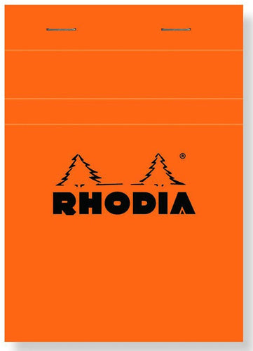 Bloc de bureau RHODIA 80 feuilles, format A6, quadrillé 5x5, papier blanc 80g