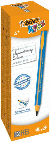 Boîte de 12 crayons graphite apprentissage HB bleu