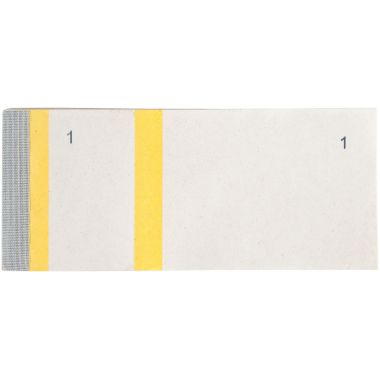 Lot de 10 blocs numérotés à souches 1 souche, coloris jaune