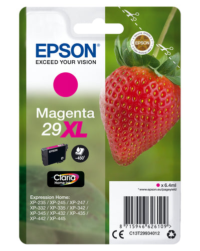 Epson FRAISE / 29XL cartouche jet d'encre magenta haute capacité authentique (T299340)