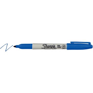 Marqueur Sharpie pointe fine ogive bleu