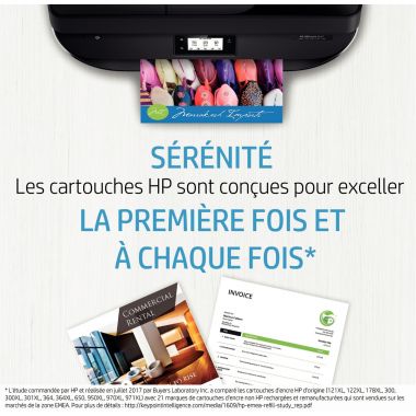 HP 953XL cartouche d'encre cyan grande capacité authentique (F6U16AE)