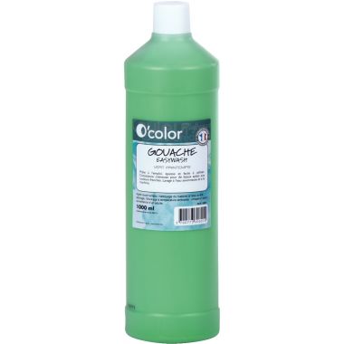 Flacon 1 L de gouache liquide économique O'COLOR coloris vert clair