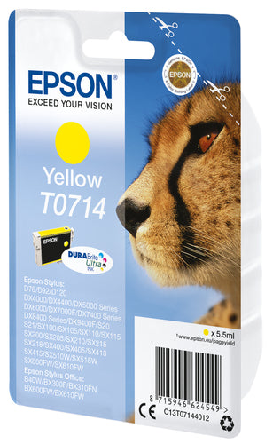 Epson GUÉPARD cartouche jet d'encre jaune authentique (T071440)