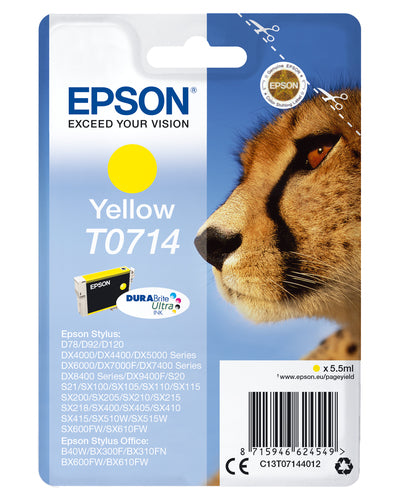 Epson GUÉPARD cartouche jet d'encre jaune authentique (T071440)