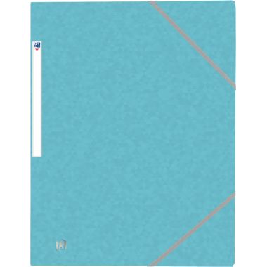 Chemise 3 rabats à élastiques - en carte lustrée bleu clair - OXFORD