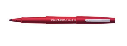 Papermate Flair stylo fin Moyen Rouge 12 pièce(s)