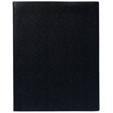 Agenda semainier plastique 21x27cm noir