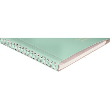 Cahier à reliure intégrale 160 pages KOVERBOOK BLUSH, format A4, quadrillé 5x5