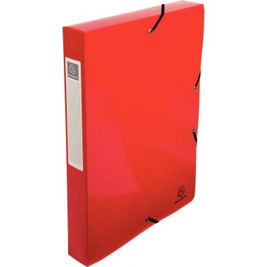 Boîte de classement en carte IDERAMA, dos 40 mm, coloris rouge
