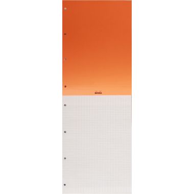 Bloc de bureau RHODIA 80 feuilles perforées, format A4+, réglure seyès, papier blanc 80g