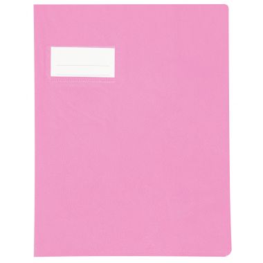 Paquet de 10 protèges-cahier épaisseur 21/100ème 17x22 cm PVC coloris rose